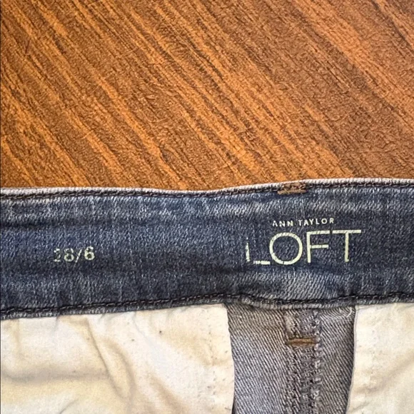 LOFT Light Blue Denim Mini Skirt - Picture 3 of 5